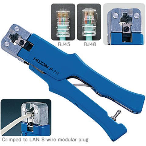 HZ P711 MODULAR PLUG CRIMPER (for LAN 8-wire) 