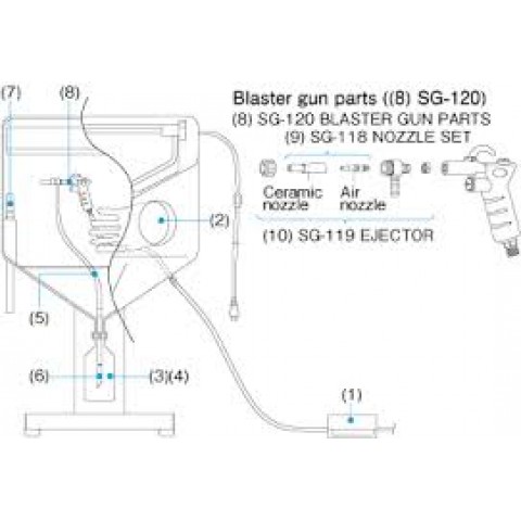 HZ SG118 NOZZLE SET 